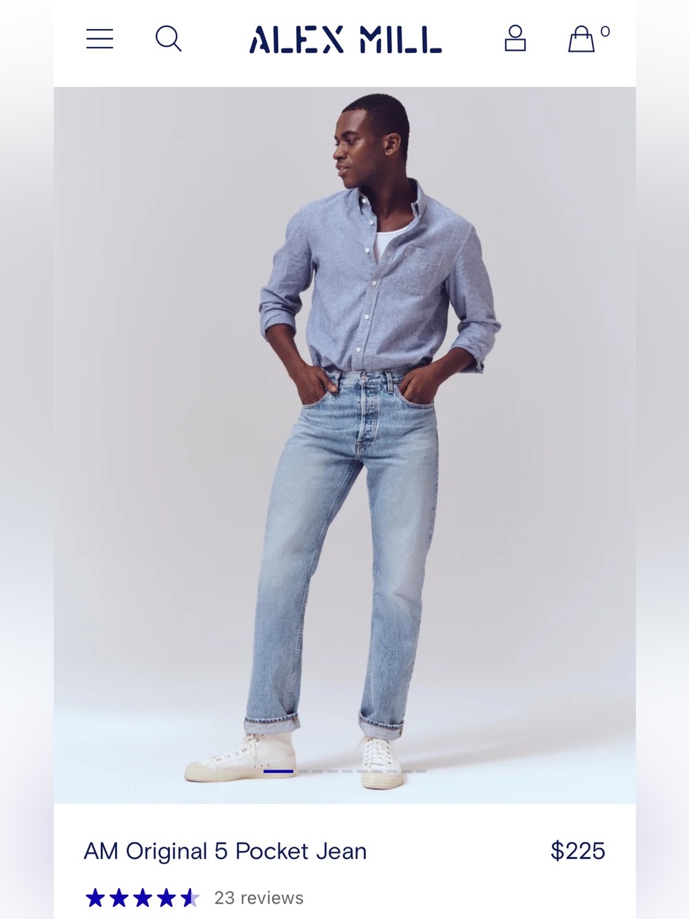 Alex Mill AM Original 5 Pocket Jean NWOT